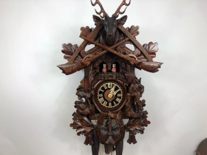 Ibex, Dachshund 29.5 ”Hunter cuckoo clock